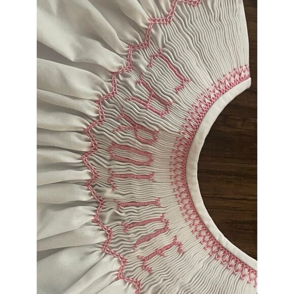 2t Caroline smocked white dress - Picture 3 of 4